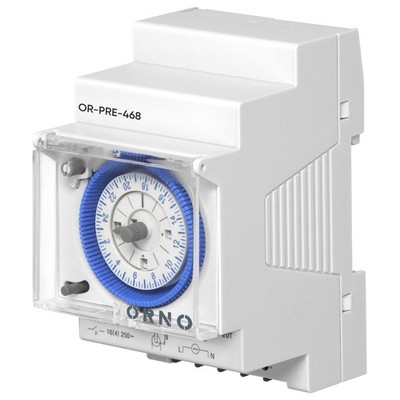 Mechanische Tages Zeitschaltuhr für Hutschiene analog 96 Schaltzeiten pro Tag