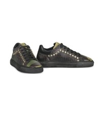 Sneakers uomo Moschino Couture con borchie stampa logo taglia 45