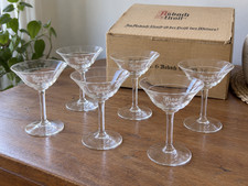 6x Asbach Uralt Schalen 2 cl Vintage Lik&ouml;rgl&auml;ser Gl&auml;ser OVP Alt Selten