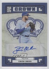 2022 Panini Capstone Crown Zach Reks #C-ZR Auto 2l7