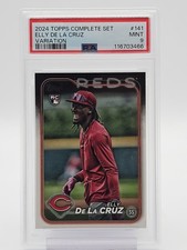 ELLY DE LA CRUZ 2024 TOPPS COMPLETE SET ROOKIE VARIATION #141 REDS PSA 9 Q3795