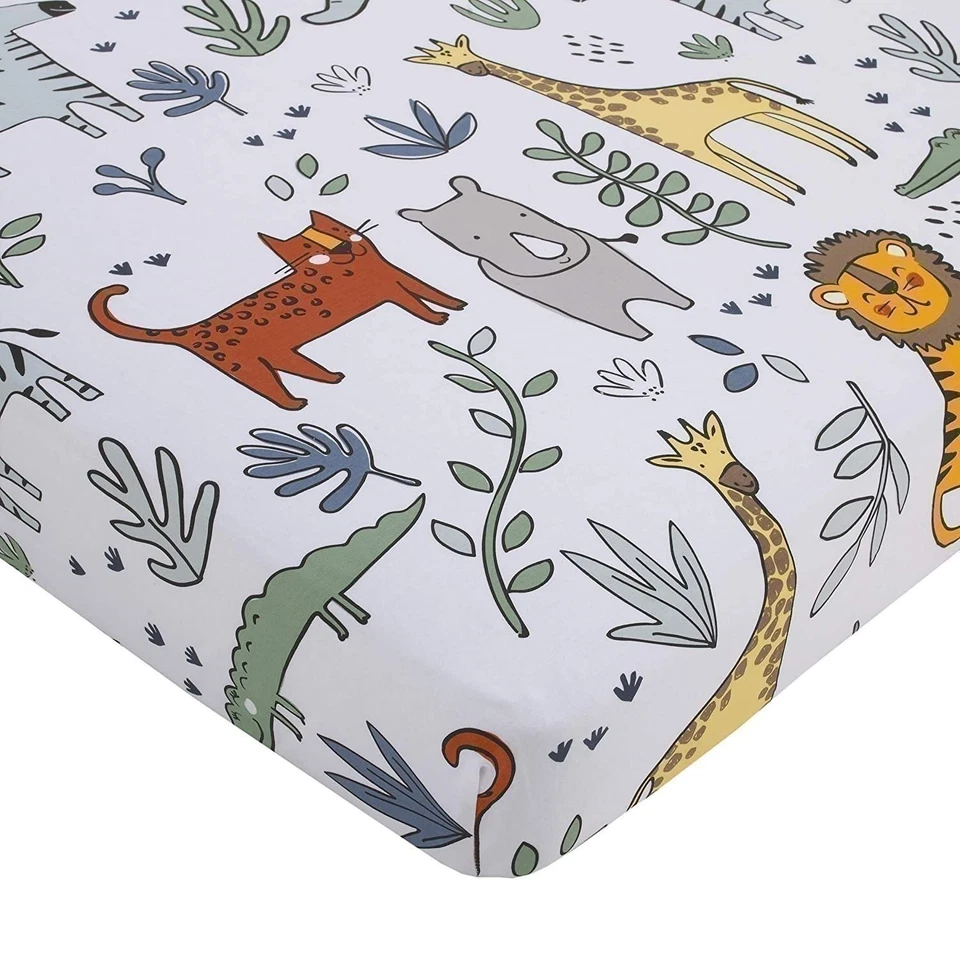 Carter's Safari вечеринки 4 изделия кроватки комплект постельного белья - одеяло, простыня на резинке,... - Изображение 3 из 4