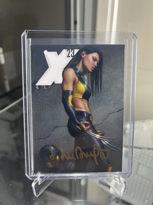2022 UD Marvel Masterpieces X-23 Dan Dos Santos Cover Variant Auto