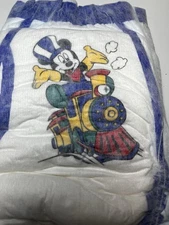 Vintage Huggies Pull Ups Disney  Mickey Mouse On A Train Rare Early 2000