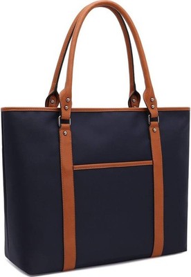 15.6 inch Laptop Bag for Women,Multi Pockets Large Work Bag, Lightweight Water