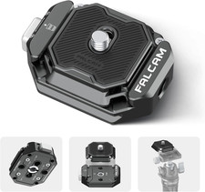 F38 Multi-Hole Camera Quick Release Plate Kit, W 1/4" to 3/8" Screw Thread, Quic