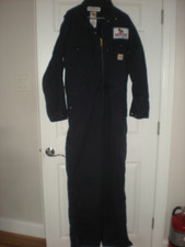 Carhartt FR MEDIUM-RG Coveralls Mens Navy 387-20 FR Flame Fire Resistant A