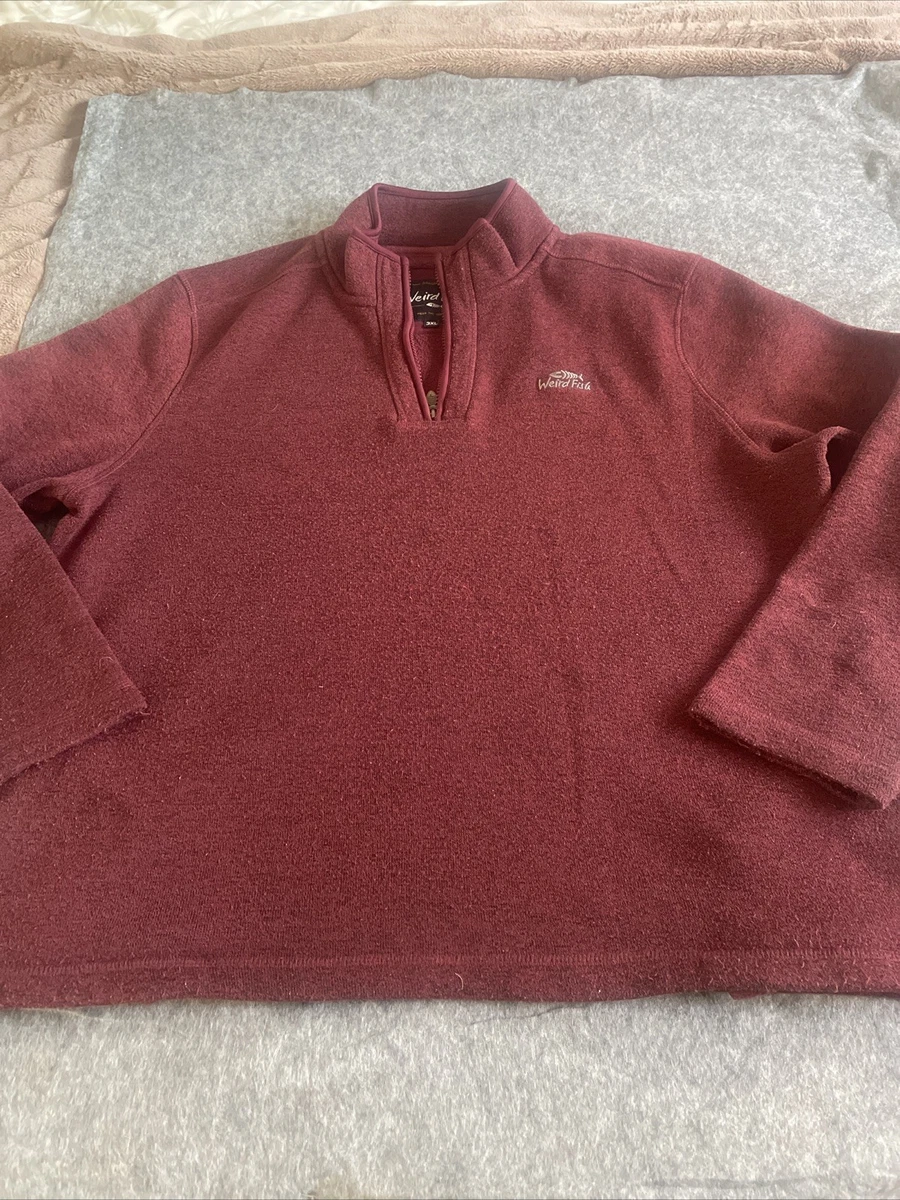 Pull pull rouge Weird Fish 1/4 zip homme taille M coton