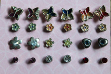 Lot Of 12 Girl s BUTTERFLY FLOWER HEART Stud Earrings