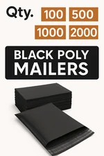 Black Poly Mailers 10x13 Self Seal Shipping Bags Envelopes 2.5 Mil Thick Durable