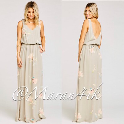 chinese dress ladies Show Me Your Mumu Kendall Floral Sleeveless V-Neck Maxi Dress – The Closet  New York main image 1