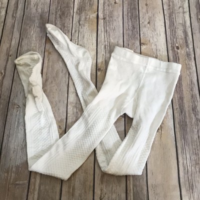 cream patterned tights