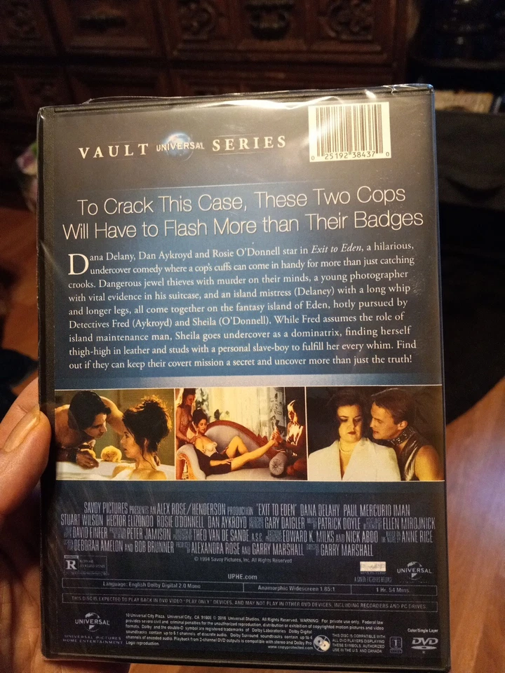 "EXIT TO EDEN" Universal Vault Series DVD - free ground advantage shipping  Foto 2 de 2