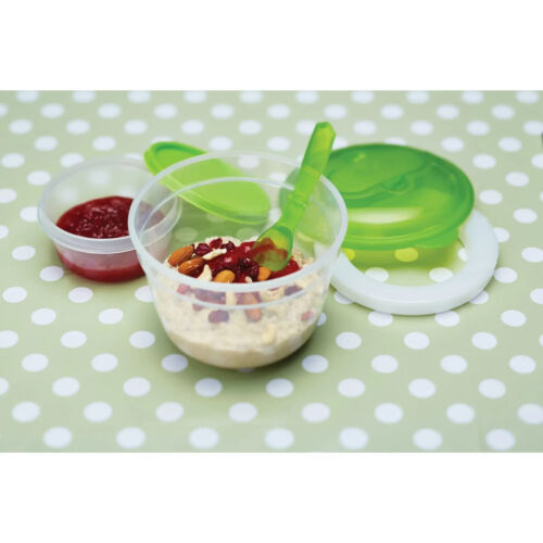 Breakfast Bowl with Stay Cool Pack Food Container with Lid Plastic 13cm x 16cm - Picture 3 of 3