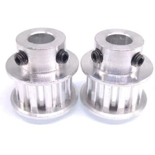 2x XL 12T Timing Belt Pulley Synchronous Wheel 8mm Bore For 10mm Width Belt