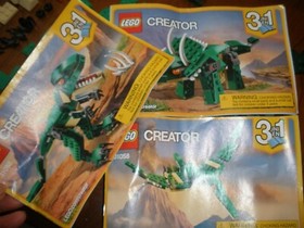 LEGO Creator 3-in-1  Mighty Dinosaurs Building Toy Set 31058 (174 Pieces)