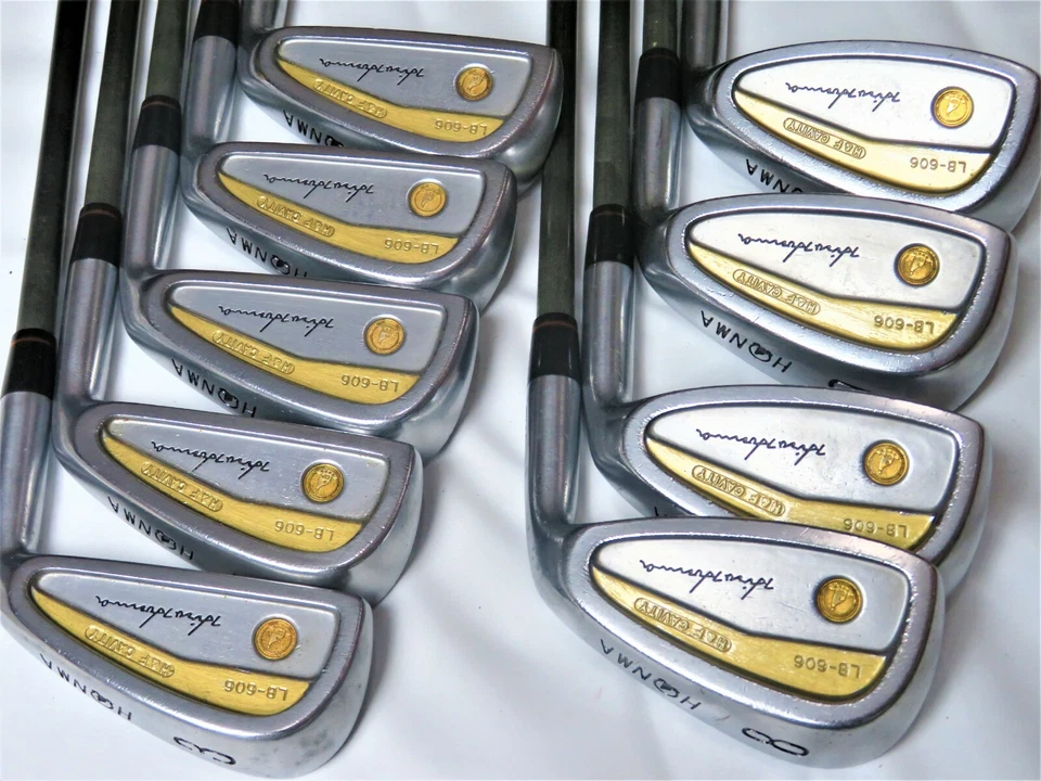 Gold Line 4STAR LB-606 H&F HONMA 9pc R-FLEX IRONS SET Golf Clubs beres - Image 2 of 4