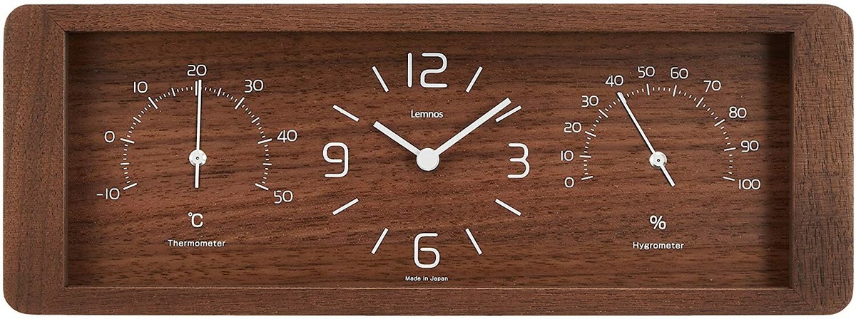 Lemnos Yokan ブラウン LC11-06 BW LC11-06 BW(中古品) Lemnos Yokan Brown LC11-06 BW LC11-06 BW Table Clock From Japan
