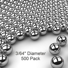 500 3/64" Inch G10 Precision 440 Stainless Steel Bearing Balls