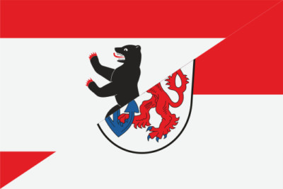 Fahne Flagge Berlin-Düsseldorf 20 x 30 cm Bootsflagge Premiumqualität