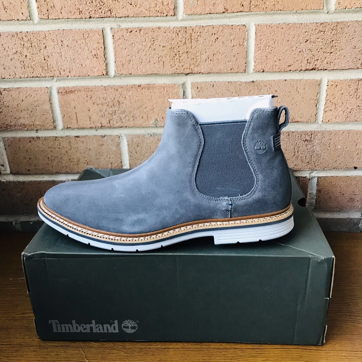NIB Timberland Men s Naples Trail Chelsea Boot Grey Graphite TB0A1PD6 SIZE 11.5