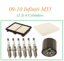 Tune Up For 09-10 Infiniti M35 3.5v6 : Spark Plugs Air Filter Cabin & Oil Filter