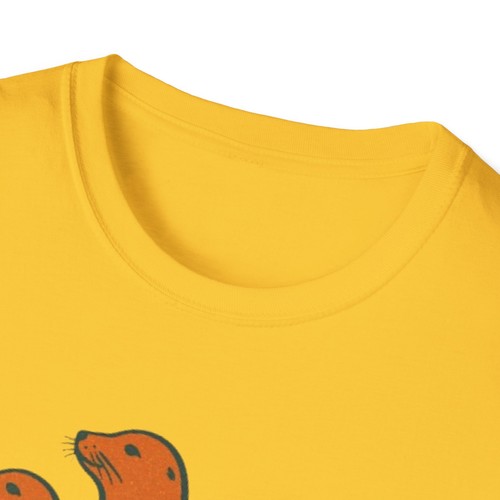 Neil the Seal Shirt Cute Ocean Animal Tee Unisex Marine Life Graphic T-Shirt - Picture 41 of 96