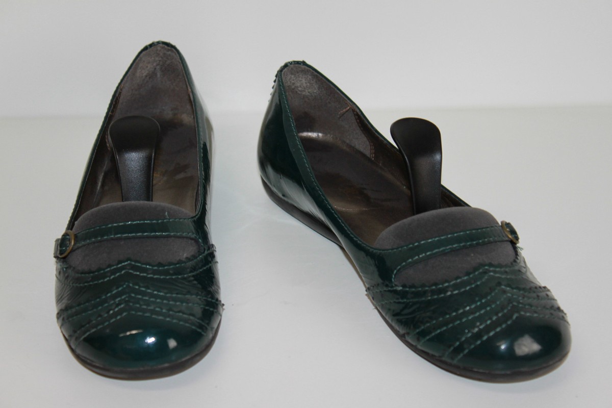 Ballerines André En Cuir - Couleur Gris Foncé Et Noir - Taille 37 - Très Bon état