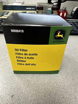 New OEM John Deere M806419 Engine Oil Filter For Yanmar Diesel 