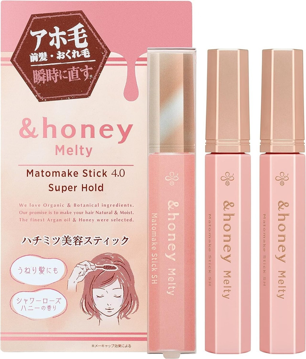 &Honey Matte Makeup Hair Stick Super Hold 3 Piece Set Ahoge