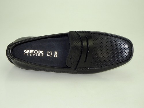 Geox U Moner A Mokassin Slipper Atmungsaktiv Ultra Leicht Loafer Herren Schuhe - Bild 14 von 15