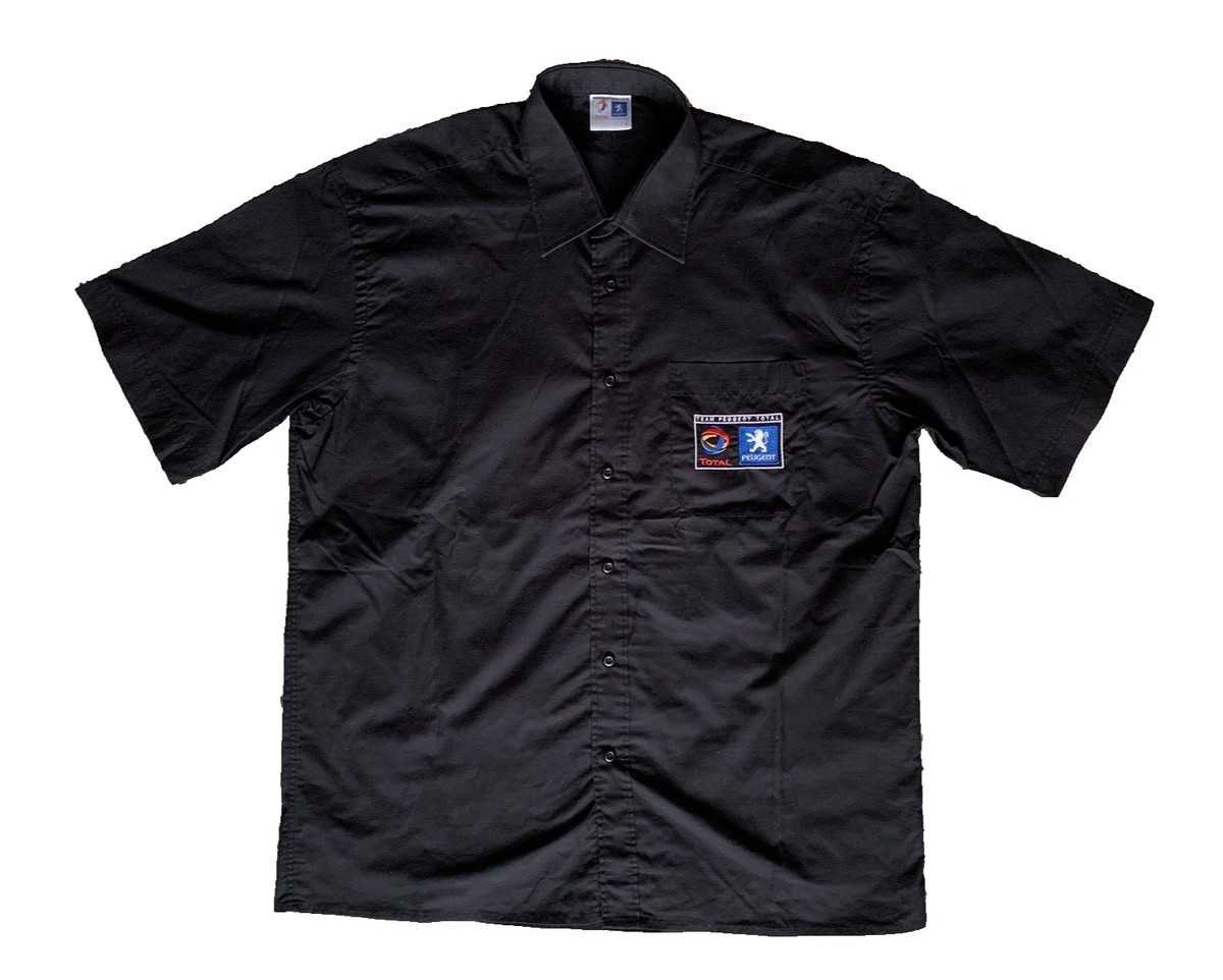 Chemise Team Peugeot Total – Noir Taille L – Collection F1/Rallye (état Neuf)