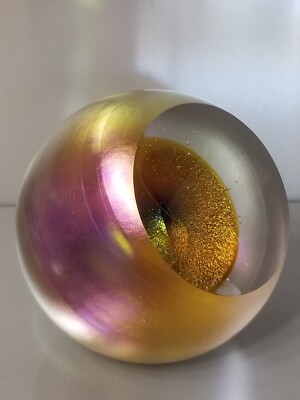Paperweight * GES Glass Eye Studio * Cat's Eye * 3