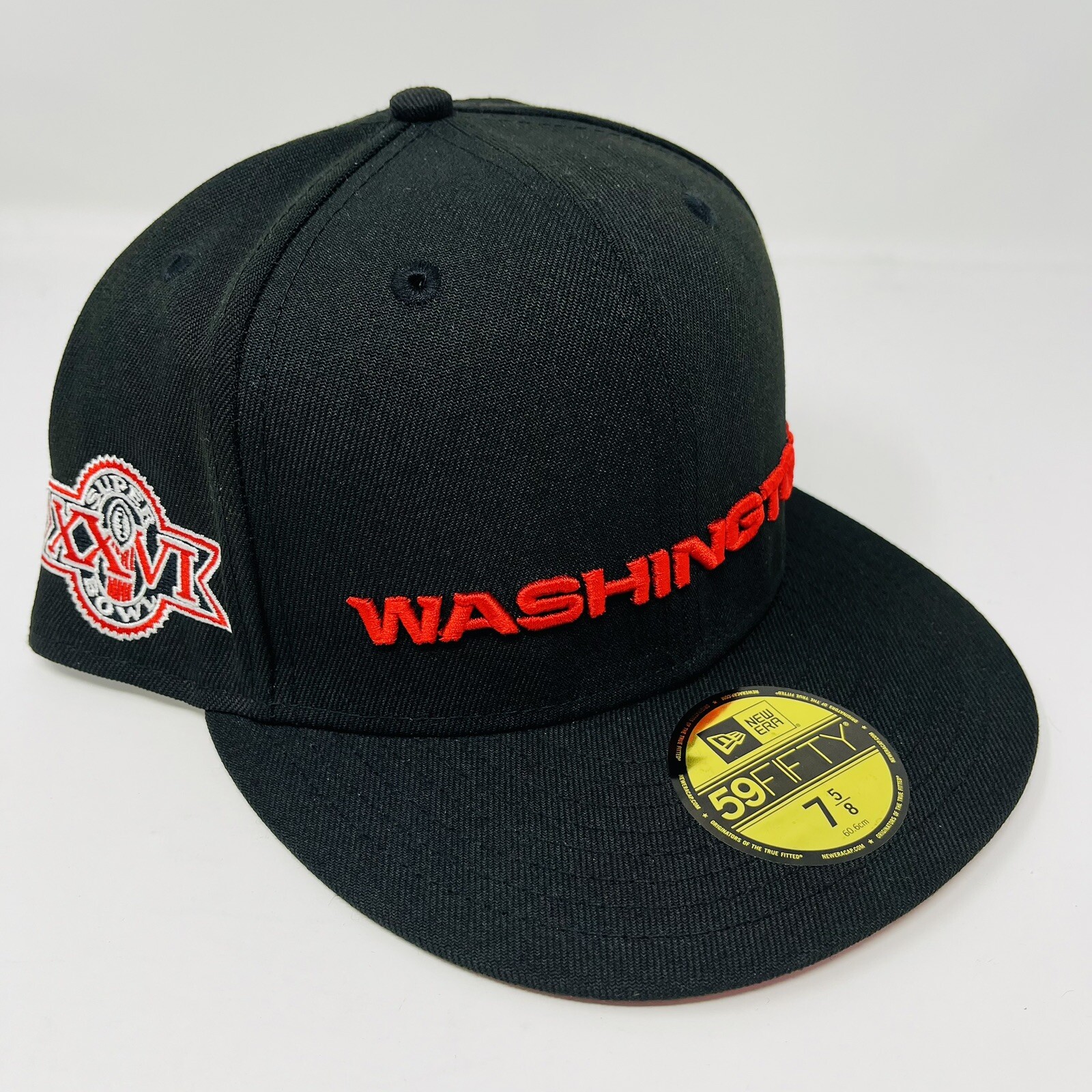 New Era 59Fifty Washington Commanders Super Bowl Fitted Hat Cap Mens Size 7 1/8