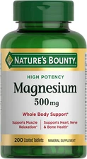 Nature'S Bounty Magnesium, Bone and Muscle Health, Whole Body Support, Tablets, 