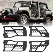 Tube Doors Half Door for Jeep Wrangler JK JKU 07-18 4-Doors Only Safari Tubular