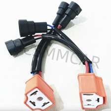 1 Pair 9006 9005 to H4 Headlight Bulb Conversion Wire Adapter Harness Connector