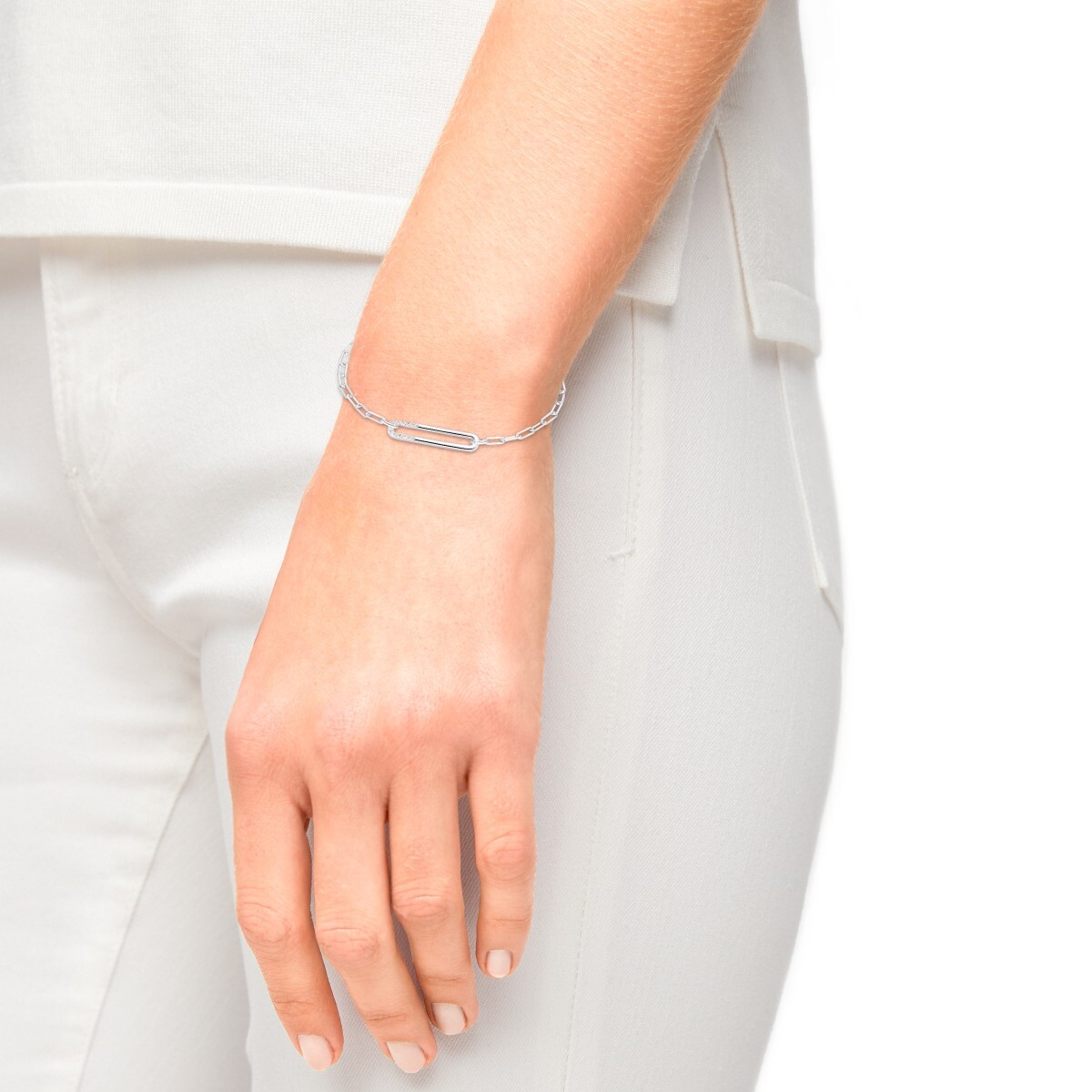 s.Oliver 2034400 - Bracciale da donna in argento Sterling 925, con zirconi sintetici, 17 + 3 cm, in confezione regalo, 20 cm, argento Sterling, Zirconia cubica
