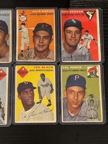 (82) Lotto carte da baseball Topps 1954 vintage, ottime condizioni, *SEWALL-SD* - Foto 3 di 7