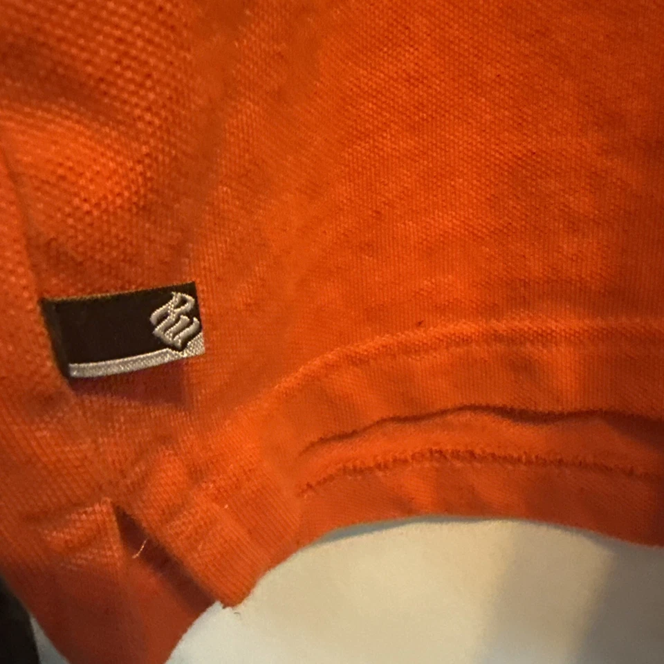 Polo Vintage Rocawear Para Hombres 2XL Naranja Manga Corta Polo Años 90 Logo Y2k Foto 4 de 4