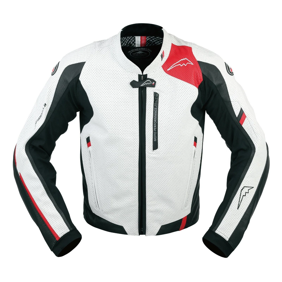 KUSHITANI GENUINE OEM CHROME MESH JACKET K-0691M WHITE MOTORCYCLE RIDING WEAR
