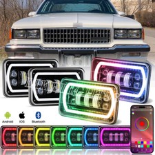4pcs 4x6 Rgb Led Headlights Hilo Beam Wdrl For Chevrolet Caprice 1977-1986 4pcs 4x6 Rgb Led Headlights Hilo Beam Wdrl For Chevrolet Caprice 1977-1986