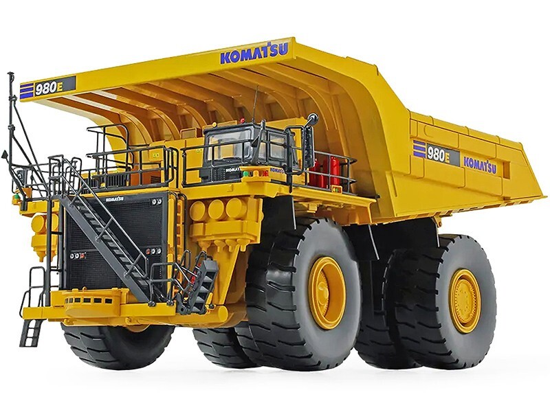 KOMATSU 980E-AT DUMP TRUCK YELLOW 1/50 DIECAST MODEL BY FIRST GEAR