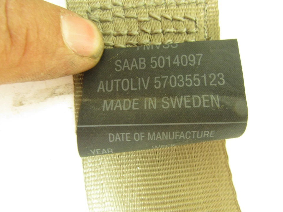 99-05 SAAB 9-5 ВОДИТЕЛЬ L LH LR ЛЕВАЯ СПИНА ЗАДНИЙ ПЛЕЧЕВОЙ РЕМЕНЬ БЕЗОПАСНОСТИ РЕМЕНЬ БЕЗОПАСНОСТИ - Изображение 3 из 4