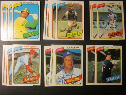 1980 Topps Baseball Pick Choose Finish Your Set( 276- 499) NM, NM/MT - Picture 164 of 197