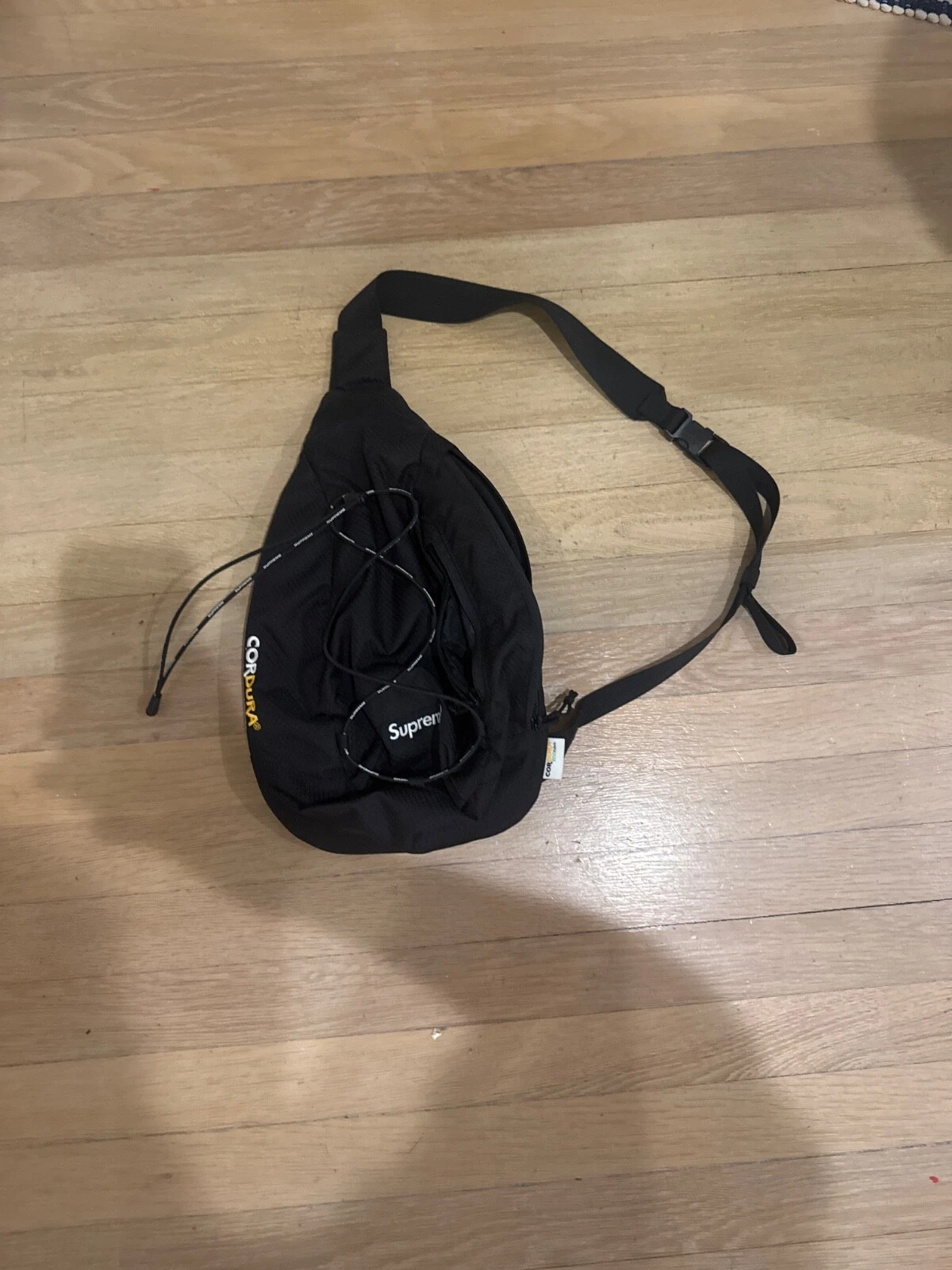 SS22 Supreme Sling Bag Noir Sac à Dos Taille Sac à Bandoulière Résistant à l'Eau
