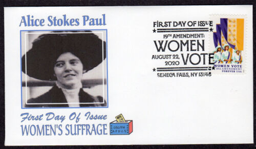 2020 Frauen Wahlrecht 100. (5523) Alice Paul - AFDCS Bild FDC NM80