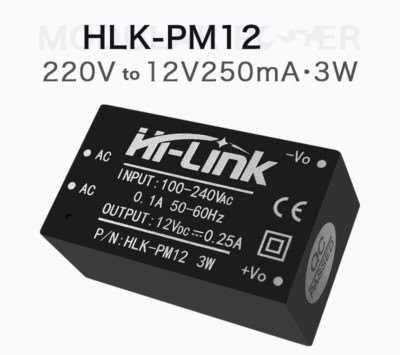 100-240V to 12V 3W Regulated Isolated Power Module AC-DC Power Converter