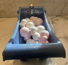 AMERICAN GIRL Blue 18” Doll Bathtub Plus Lot Of 10 Plastic Bubbles VGUC — photo 3