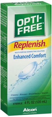 Alcon Opti Free Replenish Multipurpose Disinfecting Lens Solution  4 Oz 6 Pack